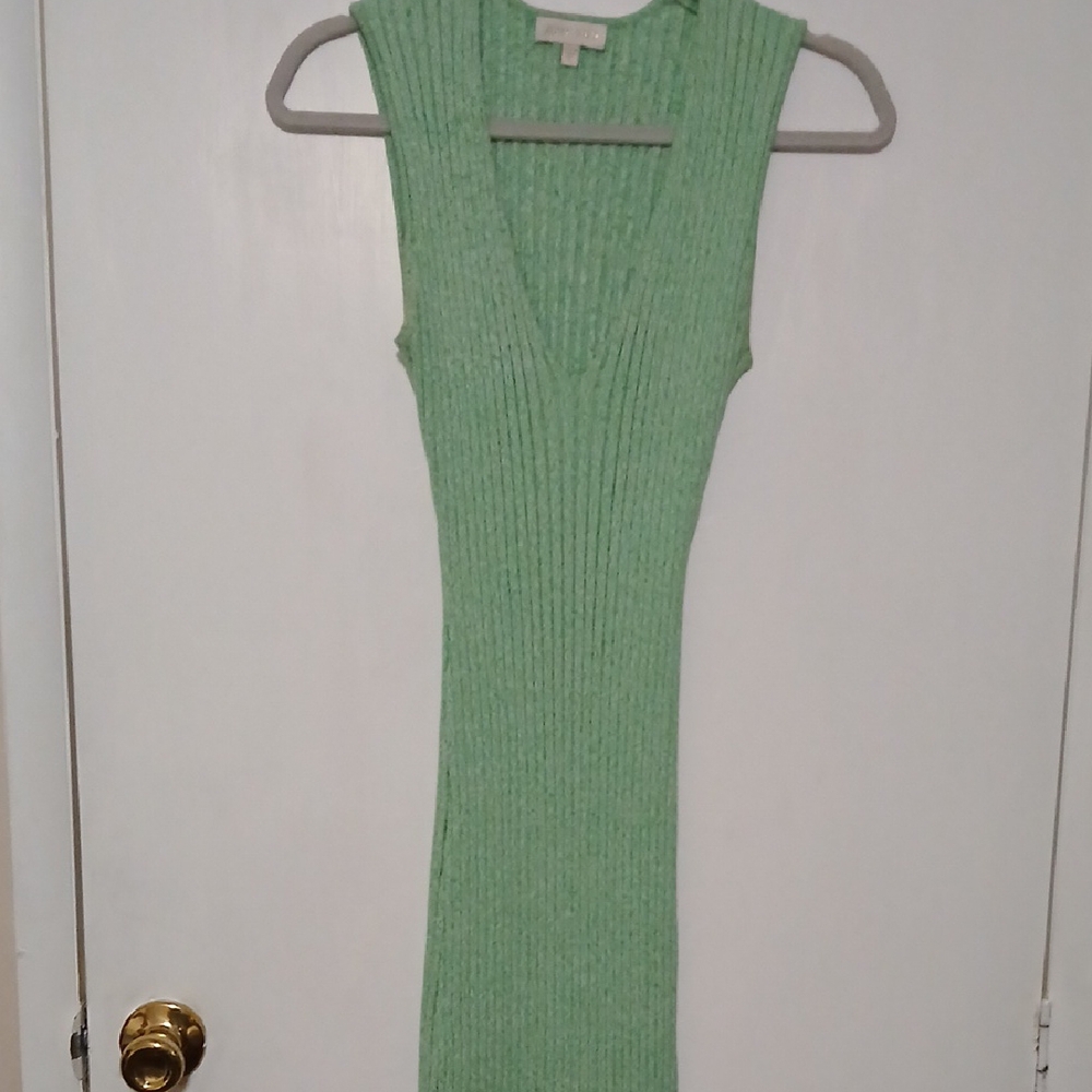 Ronny Kobo‎ Green Knit Dress